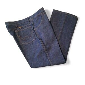 Vintage 80's  Wrangler 38 X 30 Blue Denim Made In Mexico Cowboy New Without TAGS